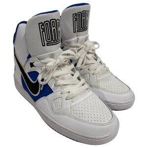 Nike Son of Force Mid Shoes Sneakers White Blue Black 616281-141 (2015) Mens 9